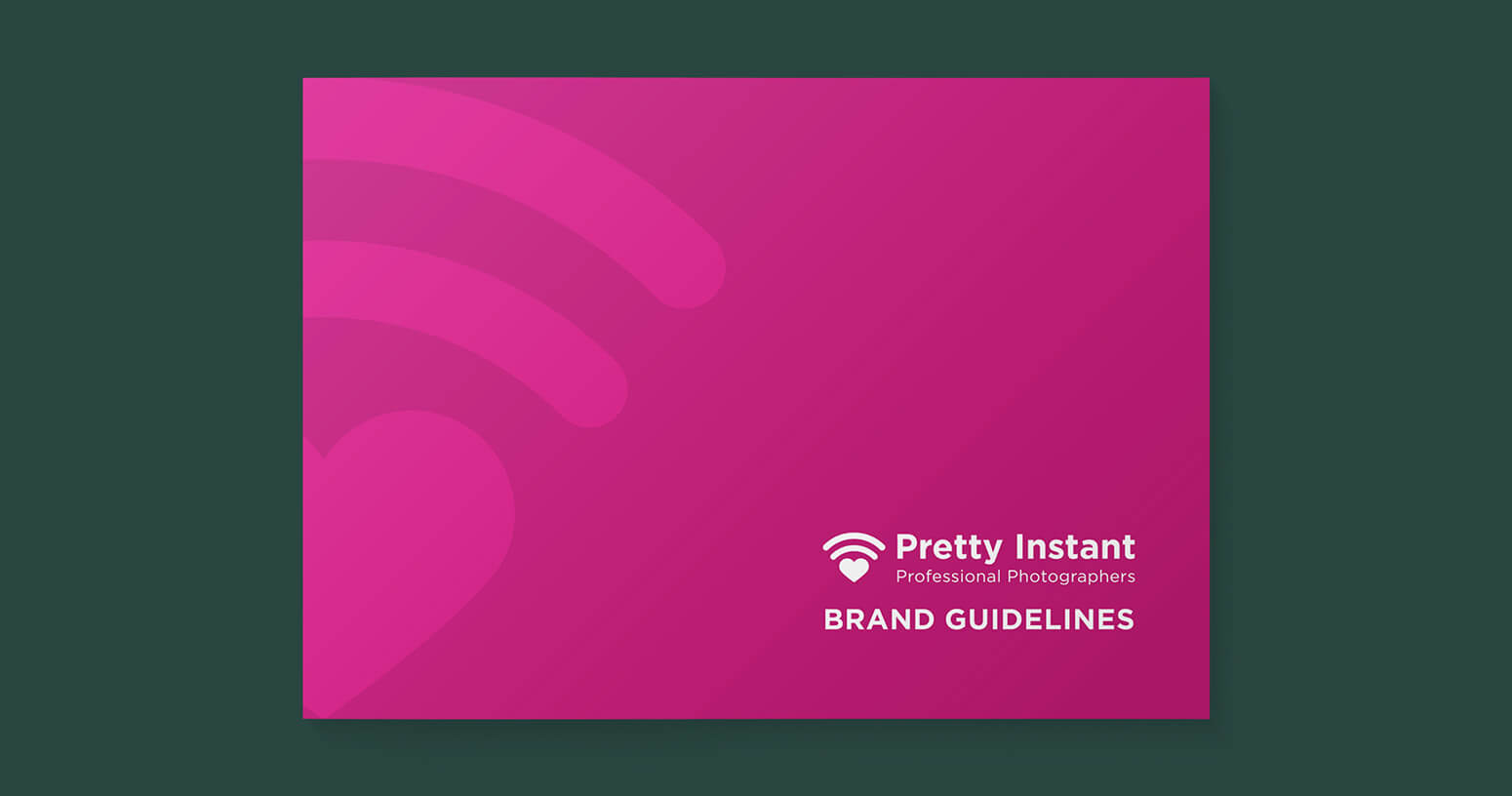 Cover of the Pretty Instant brand guidelines