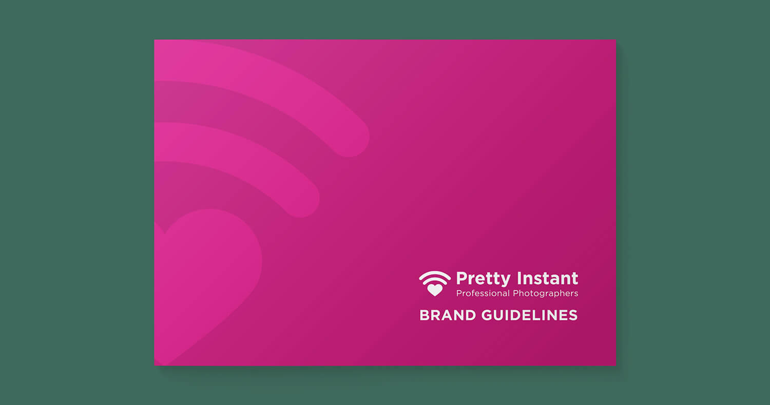 Cover of the Pretty Instant brand guidelines